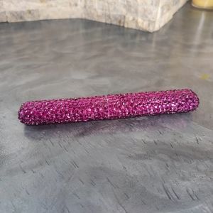 Purple Rhinestone Toothbrush Travel Case